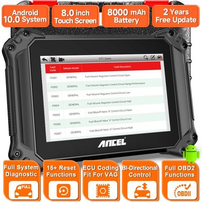 ANCEL V6 Level Bidirectional Scanner Full System Diagnosis ECU Coding Reset Tool