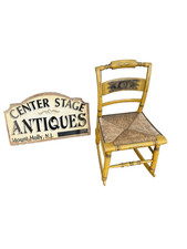 Hitchcock-Style Stenciled Windsor Rocking Chair in Cream — listing 3