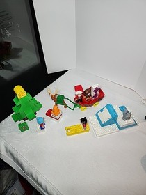 LEGO DUPLO Santa's Winter Holiday 10837 (Missing A Few White ) Christmas Sleigh 
