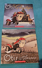 Otis & the Tornado  & OTIS CHRISTMAS by Loren Long Children’s Book -FARM TRACTOR