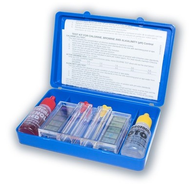 Swimline Swimming Pool & Spa 3 Way Chemical Test Kit Test Chlorine / Bromine/ pH