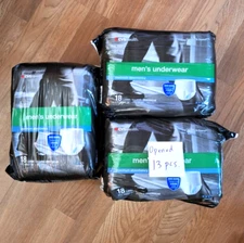 CVS Health Mens Underwear Maximum Absorbency L/XL Size Fits 38"-64" Total 49 Pcs