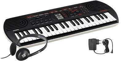 Casio SA 81 Mini Keyboard Piano Tasten Klavier Digital Set Kopfhörer Netzteil