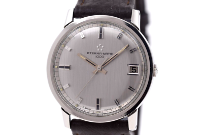 稼働・良品 <Vintage> Eterna-Matic 1000 自動巻 Eterna-Matic 1000 Vintage Watch Linen Dial Swiss T Ref. 133IT Cal