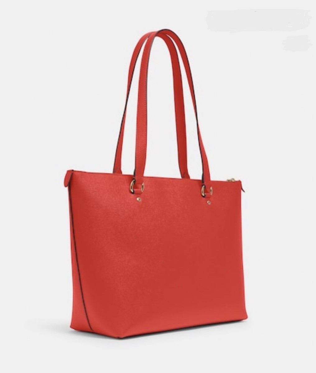 ◆Aimee✳︎◆ Coach 79608 Gallery Tote Crossgrain Leather Tote Midnight