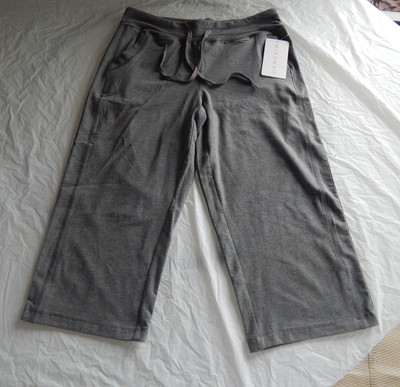 Danskin  Drawcord Crop Charcoal Grey Heather  Women s Sweatpants Medium; NWT