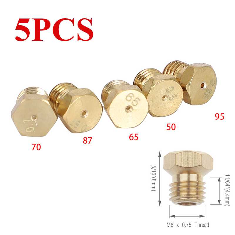 5 Burner Gas Hob LPG Conversion Kit Jets Nozzles Propane Injectors Set