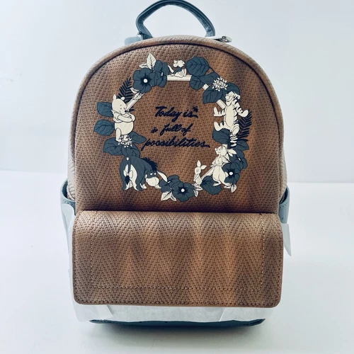 Loungefly X Disney Winnie the Pooh Herringbone Possibilities Mini Backpack NEW