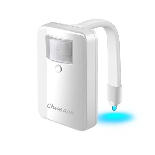 Toilet Bowl Night Light with Motion Sensor, 16 Color Changing LED Gadget for - Bild 2 von 6