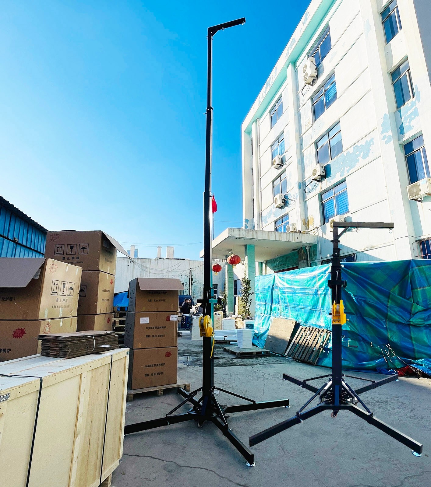 PreAsion® 2PCS 19.6FT Stage Lighting Stand Heavy Duty Lifter Speaker Stand 550LB