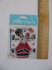Jolee's Boutique Embellishments ICE HOCKEY Skates Jacket Helmet Stick Puck NOS