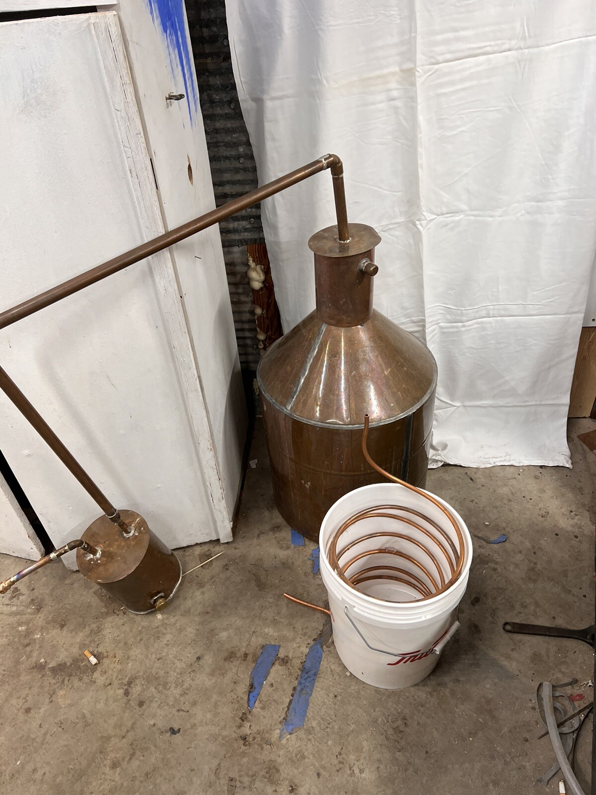 30 Gallon Copper Moonshine Whiskey COMPLETE DISTILLERS KIT 
