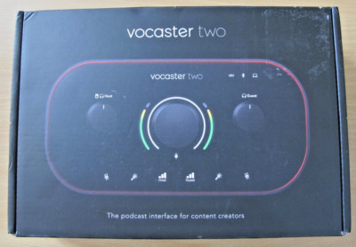 Focusrite Vocaster Two Podcast Interface Solo Content Creators  Open Box