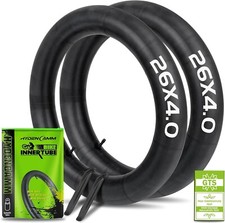 1/2 Pack 26X4.0 Fat Bike Tube 26X3.5/4.0 E-Bike Fat Bicycle Inner Tube AV Schrad