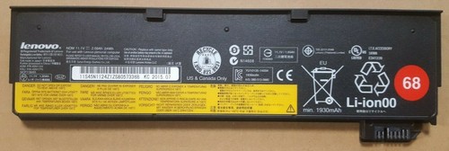 Lenovo ThinkPad X240 X270 T440 T470p L450 L470 P50s 45N1127 Akku 24Wh 2.09Ah 68