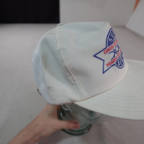 Cappello Super Bowl XXI Uomo Snapback Bianco Canada Dry Crown Royal 1987 Delong Cap - Foto 3 di 17