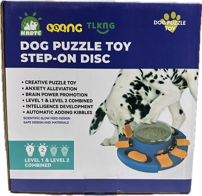 KADTC Dog Toy Puzzle Step On Disc Level 1 and 2 Difficulty Learning Toy Free Shi
