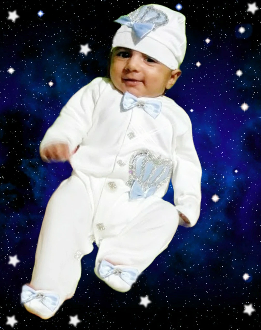 Personalised Non Personalized Newborn Baby Boy Romper Home coming Dress