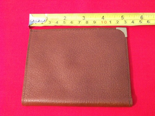 DDR Portemonnaie Geldbörse HERREN Geldscheintasche (braun) Leder (unbenutzt) VEB - Bild 2 von 10