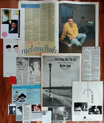 EVERYTHING BUT THE GIRL - Thorn / Watt - Clippings - Native Land, EDEN / Hull 