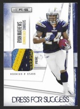 2010 Panini Rookies & Stars Dress for Success Prime Patch #18 Ryan Mathews /50