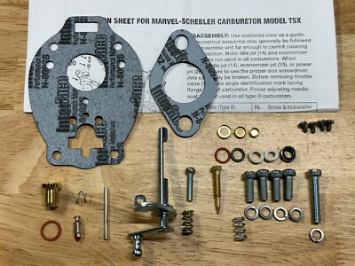 Ford Jubilee Marvel Schebler Basic Carb kit TSX428,500,551,577,580,593