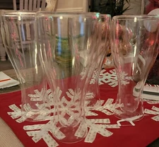 JoyJolt Spike Double Wall Glasses Ounce Cocktail Drinkware Glass set of 4