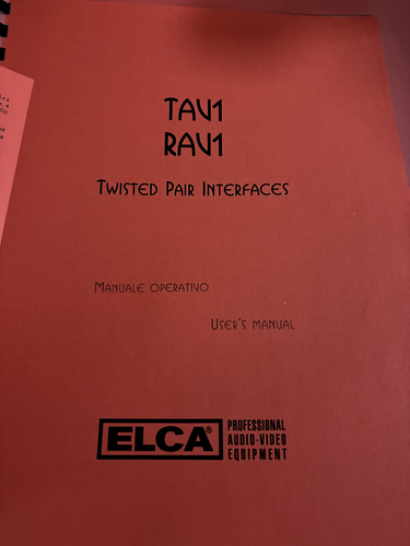 2 Coppie di Elca TAV1 RAV1 Trasmettitori e ricevitori video/audio su Cat5 - Imagen 5 de 7