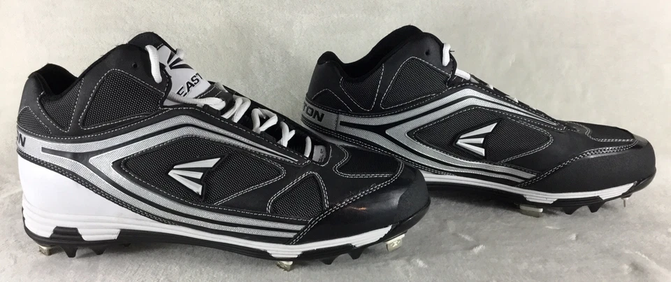 Botines de béisbol Easton para hombre 13 Phantom Mid Metal espigas negras M33557 $70 Foto 4 de 4