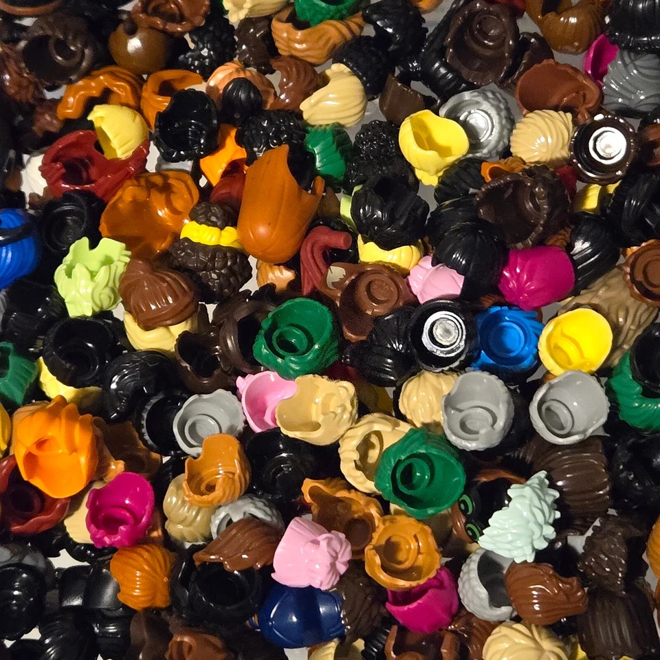 Lego Minifigure Parts Bulk Lot YOU CHOOSE! Heads Torsos Legs Hair Hats CITY - Image 2 of 4