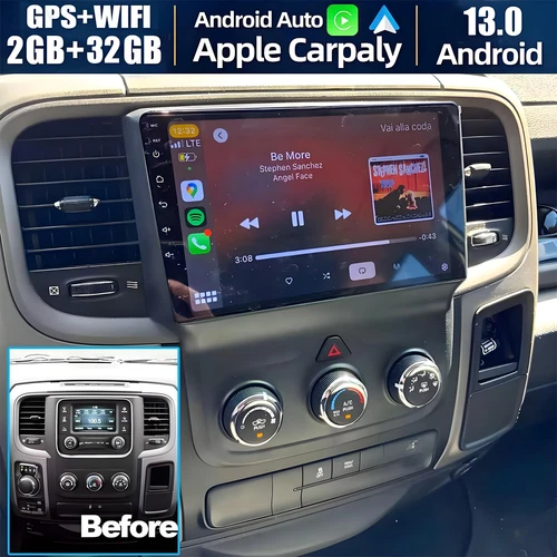 Android 13 Car Stereo for Dodge RAM 1500 2500 3500 2013 2014 2015 2016 2017 2018 - Picture 1 of 19
