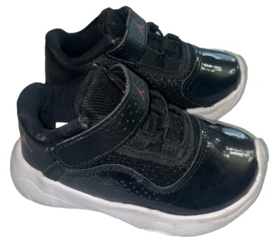 Nike Air Jordan 11 CMFT BRED Black Red Shoes Toddler 5C Low Kids