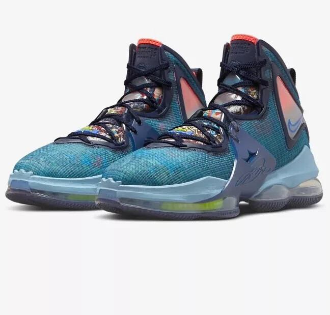 Nike LeBron 19 New Blue Men's Basketball Shoes Size 10 CZ0203-400