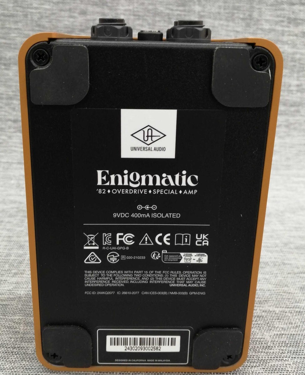 UNIVERSAL AUDIO UAFX ENIGMATIC 82 OVERDRIVE PEDAL | eBay