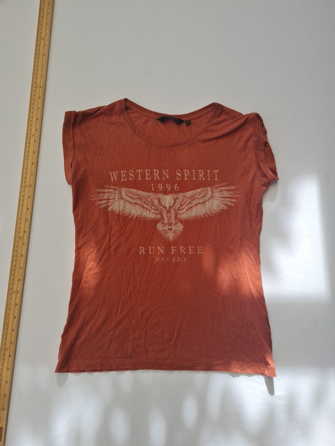 Women's Size 6 Brown Graphic Print Short Sleeve T-Shirt by New Look 29613-image