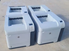 lot 0f 4 HP LaserJet Enterprise 600 M601n Workgroup Laser Printer.
