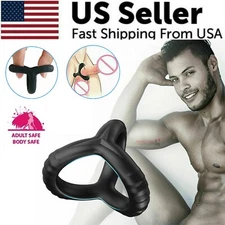 CockRing Penis Silicone Longer Harder Stronger Erection Adults Sex Toy Cock Ring