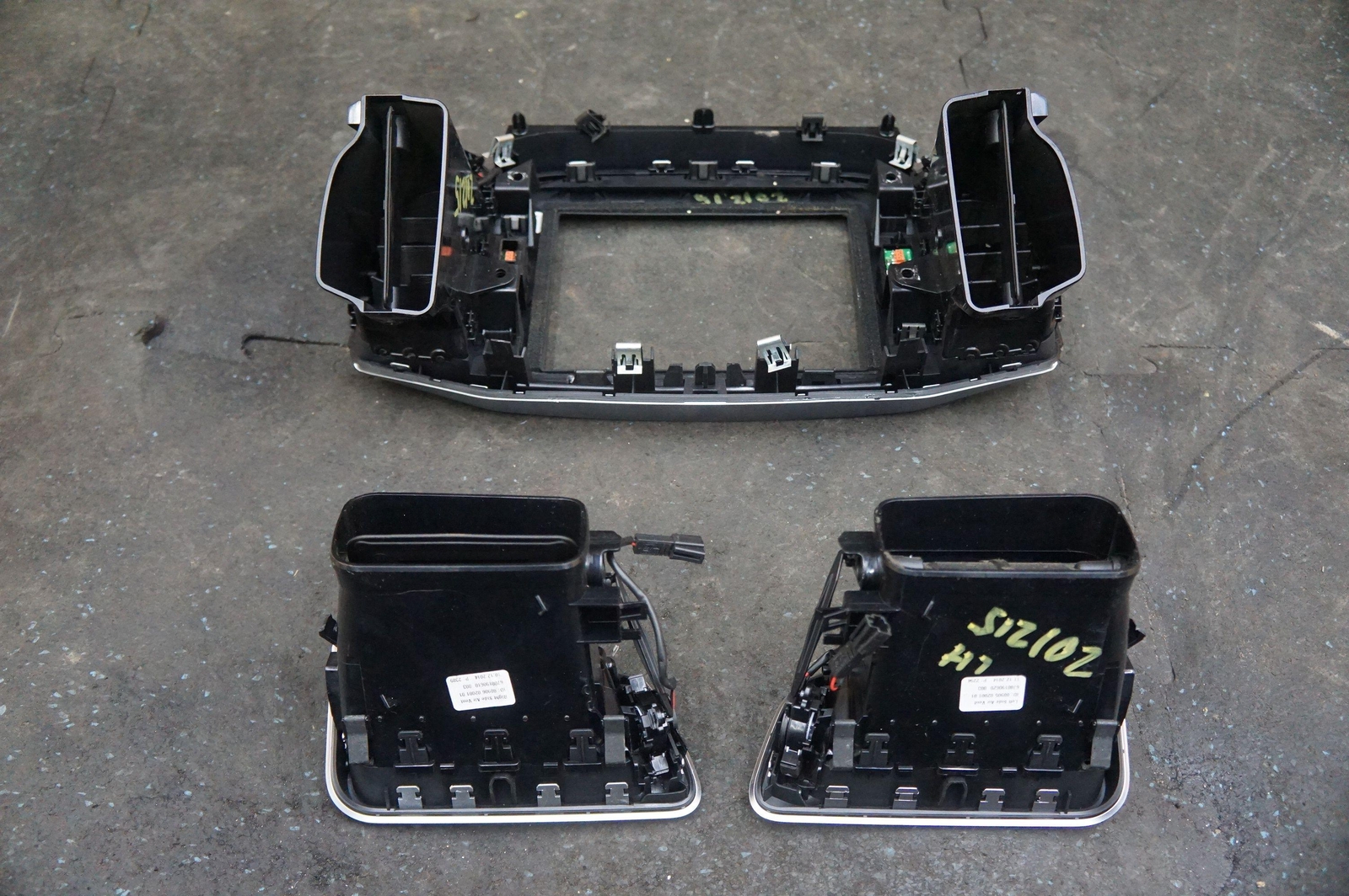Set 3 Left Right Center Dash Air Vent Grille 670019060 Maserati Ghibli 14-17+