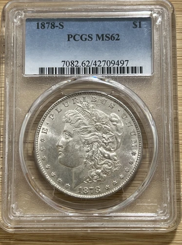 1878 S Morgan Silver Dollar PCGS MS62