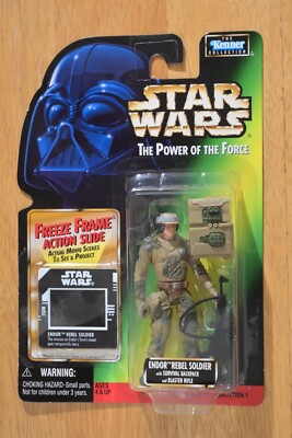 Star Wars Power Of The Force Endor Rebel Soldier With Freeze Frame