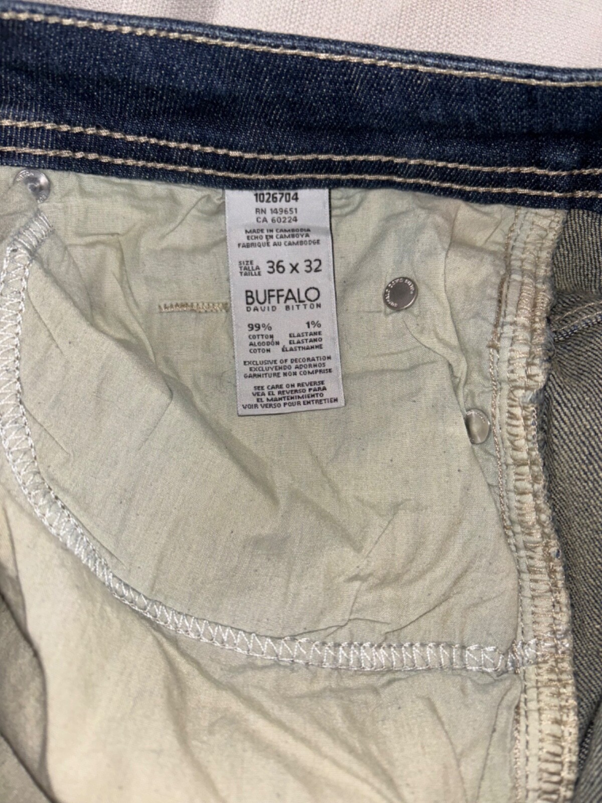 Buffalo Driven-X Basic Straight Stretch Jeans Men… - image 6