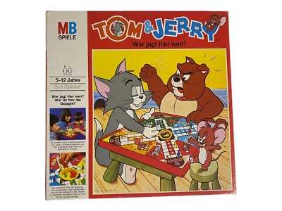 MB Spiele - Tom & Jerry Wer Jagt Hier Wen 1979 Kinderspiel