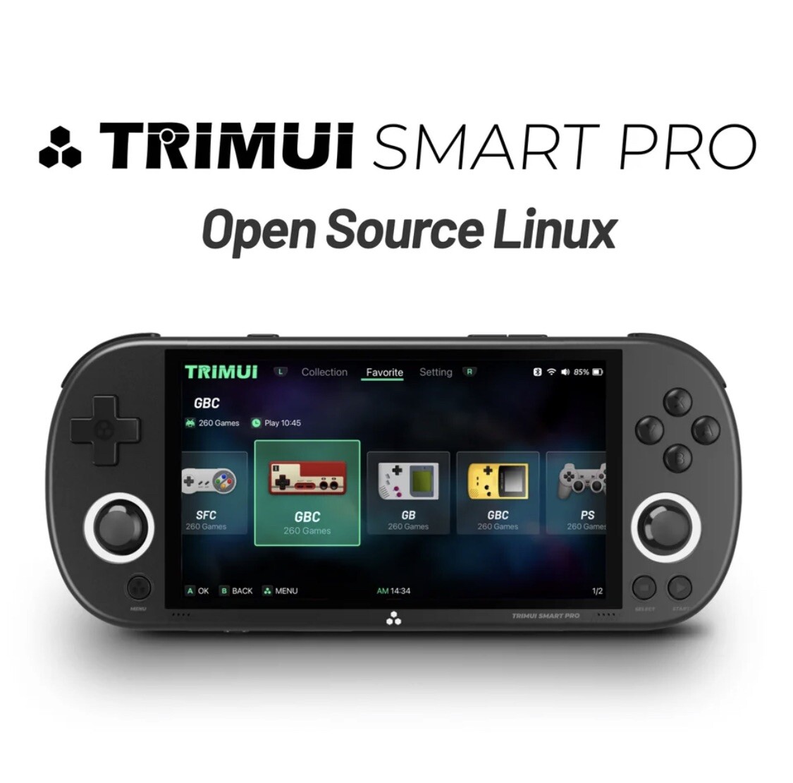 TRIMUI SMART PRO ハンドヘルドゲームコンソール 4.96インチ Amazon.com: Trimui Smart Pro Handheld Game Console 4.96