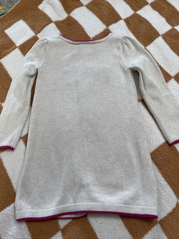 Girl's Gymboree Charm Class Hoot Cute Knit Owl Sweater Dress Size 4 - Image 4 of 4