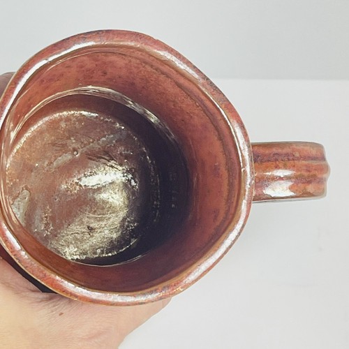 Takahashi Le Chef Becher Kaffeetasse Steingut Keramik Hut Schnurrbart handbemalt - Bild 6 von 11
