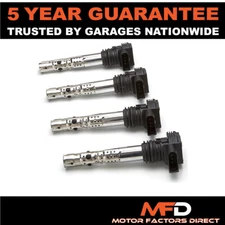 4X IGNITION PENCIL COIL PACK FOR SEAT CORDOBA IBIZA LEON TOLEDO 1.8 MFPC26x4SE