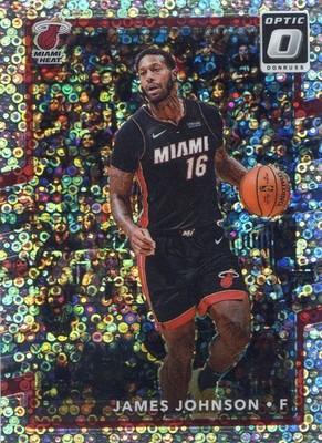 2017-18 Donruss Optic Fast Break Silver Holo NO. 77 James Johnson - Miami Heat