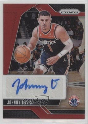 2024-25 Panini Prizm Signatures Red Prizm 79/99 Johnny Davis #SIG-JDW Auto 14md