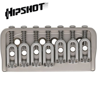 USA Hipshot 41075S 7 String Hardtail Fixed Bridge .175'' Floor w/ screws - SATIN