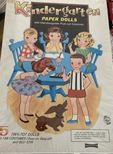 VINTAGE ORIG 1950S KINDERGPAPER DOLL SEALED BOX SAALFIELD MINT HTF SCARCE CUTE